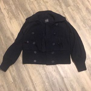Armani Exchange Cropped Navy Jacket